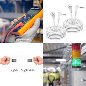 2er Pack 4.5M 15FT Erdung kabel Ersatz Erdung kabel Erdung kabel Zubehör Erdung blatt Erdung matte Kissen bezüge Körper - Product Image 2