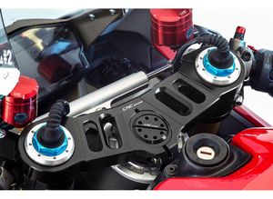 Ktm motosiklet parçası modifikasyonu için özel CNC makineleri alüminyum alaşım motosiklet çantası üçlü kelepçe üçlü ağaç kelepçeleri boyunduruğu - Product Image 6