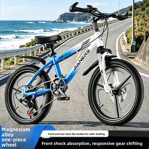 Bicicleta de Acero con Alto Contenido de Carbono, Nuevo Modelo, <span class=keywords><strong>para</strong></span> Niños y <span class=keywords><strong>Niñas</strong></span> de 6 a 17 Años, Estudiantes de Primaria, Niños Mayores, 6 Velocidades, con Resorte - Product Image 3