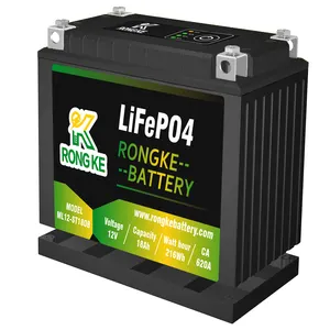12V 18Ah 620A Lithium Powersports Motorcycle Battery 4 Terminals LiFePo4 Li-ion Battery For YTX30 YTX24HL-BS