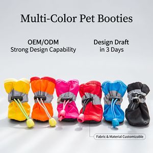 Scarpe per Cani in Tessuto Morbido, Impermeabili, Antiscivolo, Calde e Resistenti all'Usura - Stile Casual con Motivo Decorativo a Tinta Unita per Tutte <span class=keywords><strong>le</strong></span> Stagioni - Product Image 1