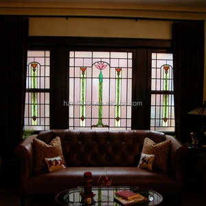 Bloc de vitrail Tiffany personnalisé pour églises et bâtiments |   Inserts de fenêtre de style européen à structure solide - Product Image 6
