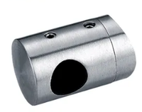 Support de barre de tuyau en acier inoxydable fermé à droite/fermé connecteur de main courante gauche pour menuisier de tuyau de main courante d'escalier