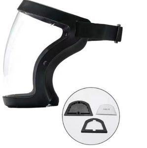 Mascarilla facial reutilizable de plástico, protector facial antiniebla para protección, mascarilla de seguridad HD transparente, PPE, venta al por mayor - Product Image 5