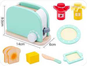 เครื่องทำแพนเค้กของเล่นไม้สำหรับเด็กอุปกรณ์ในครัวของเล่นสำหรับงานปาร์ตี้ครอบครัวของขวัญแบบสบายๆสำหรับเด็ก - Product Image 4