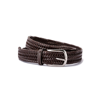 Ceinture tissée à la main pour hommes, avec boucle ajustable, classique, à la mode, nouvelle collection