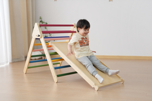 जॉली बच्चों Pickler त्रिकोण चढ़ाई त्रिकोण <span class=keywords><strong>Toddlers</strong></span> के लकड़ी के लिए खेल जिम बच्चों के फर्नीचर - Product Image 5