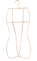 Logo personnalisé de haute qualité en fil métallique, maillot de bain en forme de corps entier, maillot de bain, bikini, cintres à exposer
