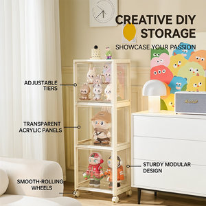 Vitrine multifonctionnelle de luxe à commande vocale pour figurines, avec éclairage et roulettes – Service tout-en-un direct usine - Product Image 3