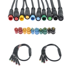 Özel elektrikli bisiklet güç e-fren gaz ekran Controllen 2/3/4/5/<span class=keywords><strong>6</strong></span>/7/8/9 Pin IP67 su geçirmez konnektörler - Product Image 1