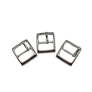 Hebilla de barra de aleación de zinc de 1.5cmx1.6cm, duradera, para zapatos, ropa, bolsos, accesorios de ferretería - Product Image 1