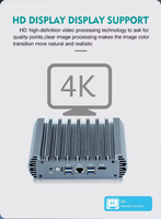 Server Router Pfsense Intel N100/N105/N305 NIC DDR5 6x Intel I226-V Network 4xPOE Firewall Appliance Mini PC Tanpa Kipas