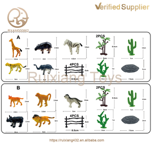 Sıcak satış toptan oyuncak simülasyon Pvc plastik 2025 çiftlik hayvanlar oyuncaklar çocuklar için vahşi memeli ekran suaygırları ve aslanlar Set - Product Image 4