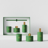 C & H Logo personnalisé de luxe 50 ml 120 ml bocaux en verre arôme liquide naturel parfum aromathérapie ensemble de diffuseur de roseau pour la fête