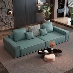 أريكة جلدية مريحة بتصميم عصري وجودة عالية وسعر منخفض لغرفة المعيشة - Product Image 6