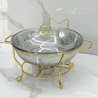 Ensemble de buffet de luxe pour hôtel, chauffe-plat en acier inoxydable, récipient thermique pour usage en restaurant, autres fournitures hôtelières