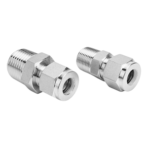 Connecteur mâle à ferrule de type <span class=keywords><strong>MC</strong></span> usiné CNC, 3000 psi, tête hexagonale, poli et passivé, qualité industrielle - Product Image 6