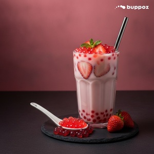 บัวลอยรสสตรอว์เบอร์รีคุณภาพสูงสำหรับตกแต่งเครื่องดื่มชาไข่มุก - Product Image 2