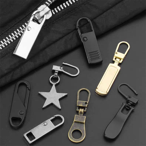 Tirant de <span class=keywords><strong>fermeture</strong></span> éclair en métal personnalisé avec logo, design pour sac à main en alliage # 5 curseurs de <span class=keywords><strong>fermeture</strong></span> éclair en nylon pour sac - Product Image 3