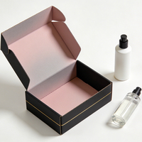 Boîtes d'emballage cosmétiques holographiques personnalisées, pliables, pour produits de beauté et soins de la peau, boîtes d'expédition en carton ondulé