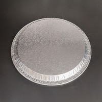 Barquette jetable en aluminium PET peu profonde de 12 pouces pour cuisson, barbecue, emballage alimentaire, traiteur, usage alimentaire
