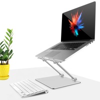 Support pour ordinateur portable en aluminium en promotion, rehausseur ergonomique pour le bureau et la maison (usine OEM/ODM avec personnalisation en gros)