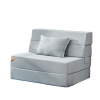 Nouveau lit pliant simple démontable et canapé-lit en mousse propre, fauteuil inclinable, coussin de dossier, canapé-lit, pouf, canapés en tissu