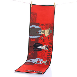 ผ้าขนหนูสำหรับเล่นกีฬาซับน้ำได้ดีทำจากผ้าฝ้ายไมโครไฟเบอร์ผ้าขนหนูแนวสปอร์ตออกแบบได้ตามที่ต้องการ - Product Image 2