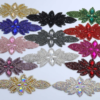 Strass en gros, appliques 3D en cristal en forme de fleurs pour robes de mariée, vêtements, chaussures, pinces à cheveux, accessoires pour cheveux, boucles d'oreilles