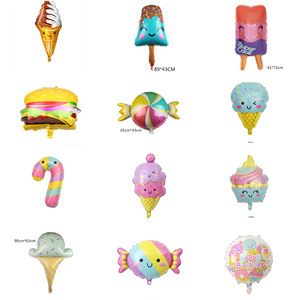 Ice Cream Theme Outdoor <b>Decoration</b> Event Ornament Snack Set Party Foil <b>Balloon</b> for Children - Product Image 1