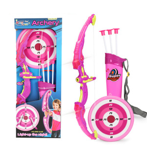 En gros, Ensemble de jouets de tir à l'arc de base pour enfants, style princesse, avec arbalète rose et arc et flèches, pour la chasse et les jeux de plein air - Product Image 6