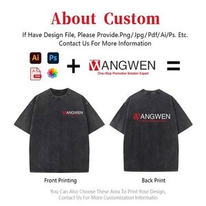 T-shirts graphiques streetwear, t-shirts vierges, vêtements pour hommes grandes tailles, t-shirts délavés à l'acide, t-shirts vintage surdimensionnés personnalisés pour hommes - Product Image 2