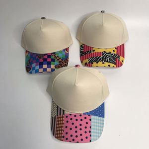 Gorra de Béisbol Moderna y Colorida con Parches, Estampado de Leopardo, Rayas de Cebra, Estilo Hip Hop, Personalizada, Gorra con Rayas - Product Image 6