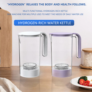 Máquina de Agua Rica en Hidrógeno Fría de 3000PPB, Temperatura Constante, Jarra de Agua Doméstica de Vidrio de 1.6L, Funciona con Batería - Product Image 1
