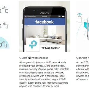 TP-LINK AC1200 ROUTER DE 4 PUERTOS / PUNTO DE ACCESO / REPETIDOR / ARCHER C50 - Product Image 5
