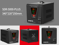 HEYA Regulador Automático de Voltaje Monofásico de 5KVA, 220V, Digital a Color, 4000-5000W, con Protección