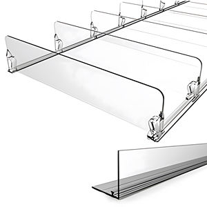 10 pièces par ensemble fil au détail pharmacie acrylique plastique réglable étagère à livres Separador chambre au détail étagère diviseur - Product Image 1