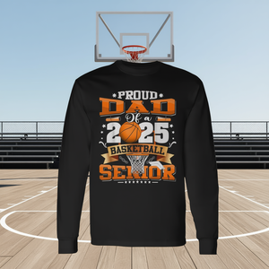 Orgoglioso papà di un laureato in basket senior del 2025, maglietta a maniche lunghe - Product Image 3
