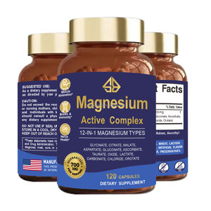 Cápsulas de Magnesio Extra Fuerte 12 en 1, Vitaminas Compuestas, Citrato, Glicinato, 2 Cápsulas por Porción, Uso en Adultos, 120 Cápsulas - Product Image 2