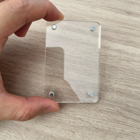 Aimant de réfrigérateur personnalisé en acrylique transparent de 6 à 15 cm, cadre photo magnétique vierge, ornement de réfrigérateur pour la création de cadeaux sur mesure