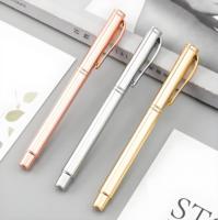 Stylo à gel personnalisé en métal personnalisé Cadeau de luxe conçu Stylo à rouleau en métal pour les entreprises