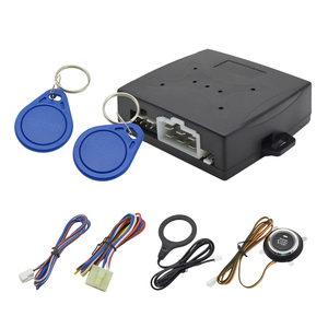 12V coche un botón de bloqueo de coche interruptor de encendido antirrobo modificación sistema de entrada sin llave arranque remoto del motor - Product Image 1
