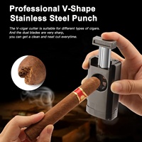 Vente en gros de cigares personnalisés Nouveau design Allume-torche à flamme triple jet Allume-cigare portable