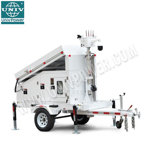 Di động Đen panel năng lượng mặt trời 3*440W giám sát Trailer tháp - Product Image 4