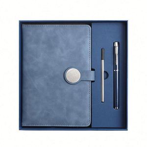 2026 Promotion Custom Logo A5 Round Button <b>Notebook</b> Gift Box for Business Meeting & School Use - Product Image 5