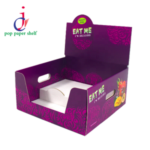 Custom color Snacks Collection Display Box Counter Top Cardboard Display Boxes Printed Foldable Cardboard