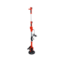 Ponceuse à cloisons sèches 900W à longue portée de 210 mm avec perche pliable et système d'aspiration des poussières intégré