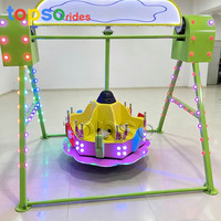 Manège Mini Pendule pour Enfants, Petite Attraction de Parc d'Attractions à Bascule pour Fêtes Foraines, Carnavals et Divertissements Familiaux