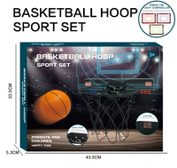 Panier de basket mural LED double avec son et score, pour enfants, jeu de basket compétitif d'intérieur