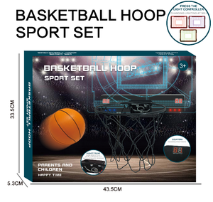Panier de basket mural LED double avec son et score, pour enfants, jeu de basket compétitif d'intérieur - Product Image 5